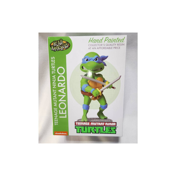 teenage mutant ninja turtles head knockers Leonardo collectors quality resin - Picture 1 of 11